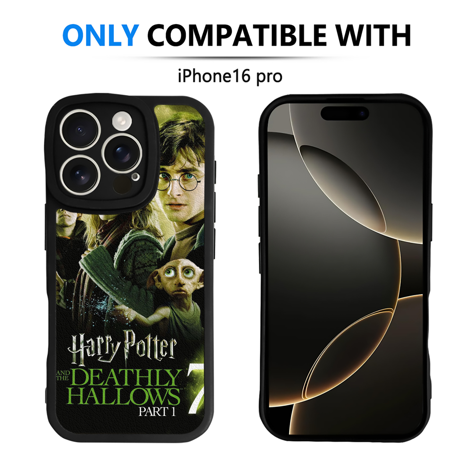 （画像用） Harry Potter ハリー・ポッターシリーズ 【iPhone 16シリーズ対応】シリコンスマホケース（レザー調） 材質：シリコン
